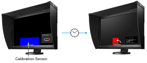 sonde de calibration intégrée écran graphique eizo coloredge cg247x