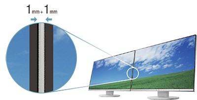 design sans bords écran bureautique eizo flexscan ev2450