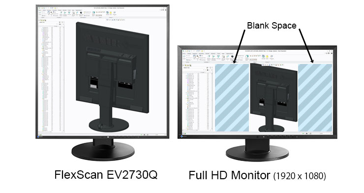 affichage 3D et CAD écran bureautique eizo ev2730q