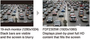 panneau LCD écran vidéosurveillance eizo duravision fdf2305