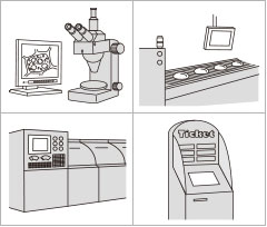 différentes possibilités d'intégration écran industriel eizo fdx1203