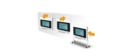 différentes options de montage écran bloc opératoire eizo sp1-24